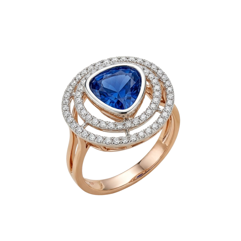 Indigo Gold Ring