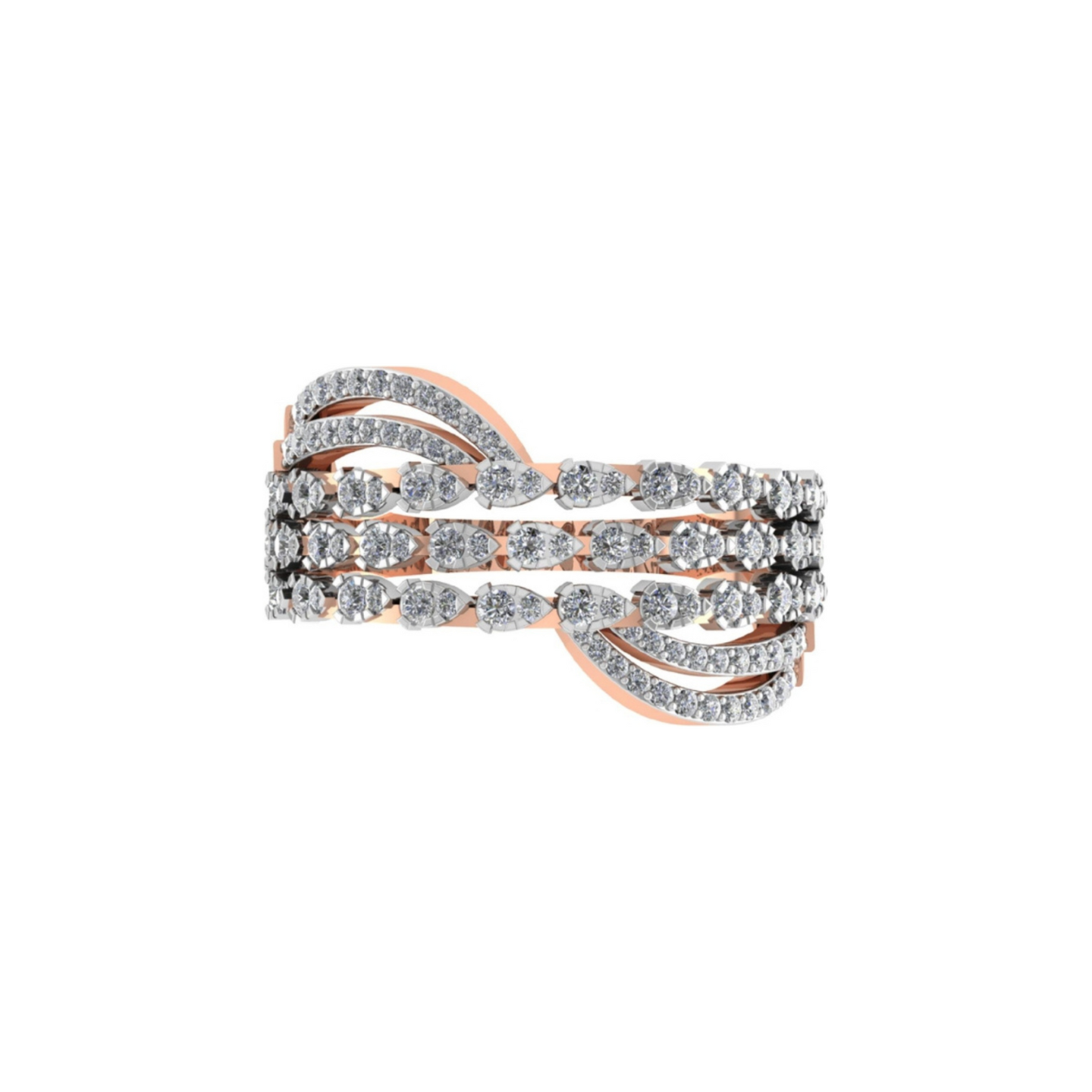 Tridazzle Ring