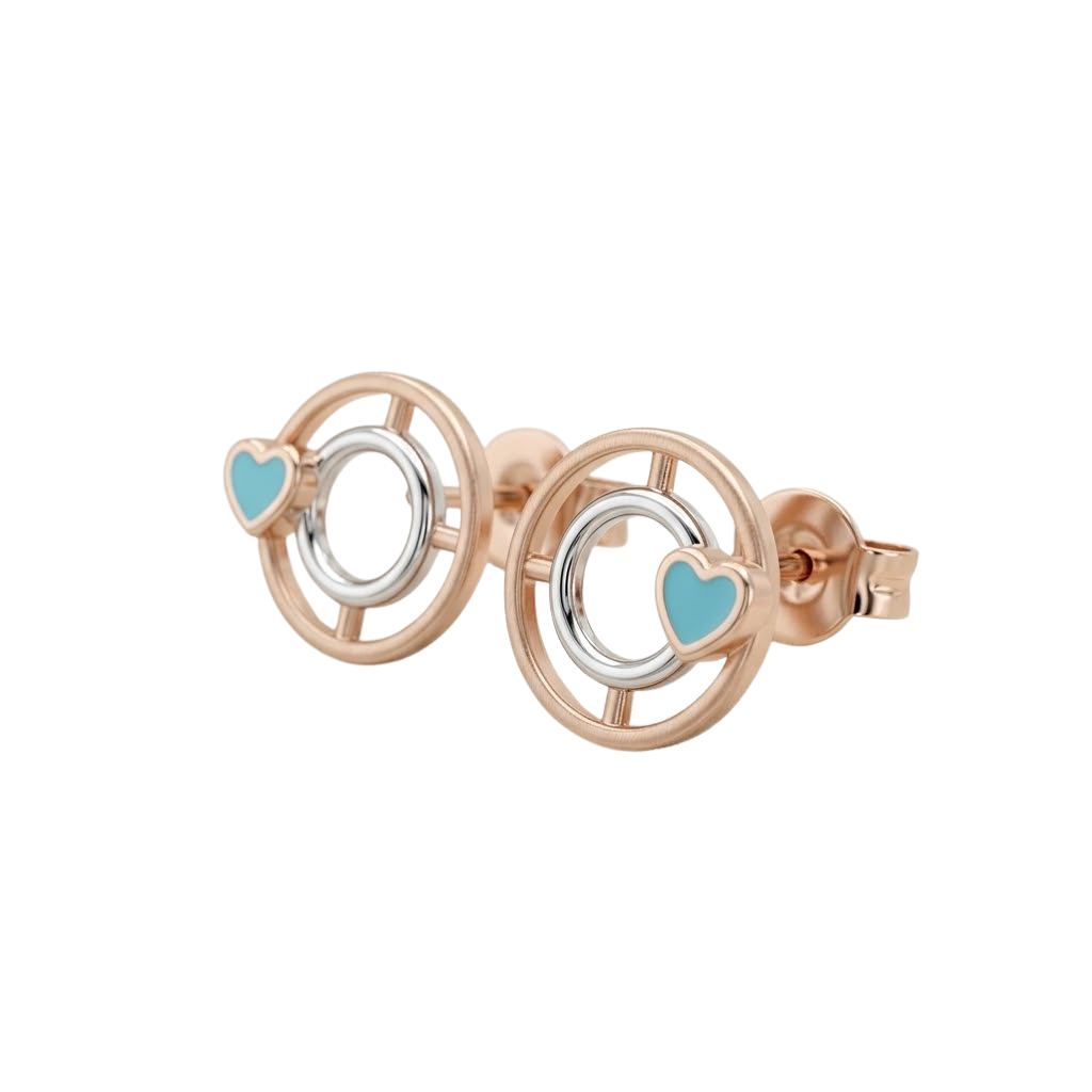Oceanic Heart Earrings