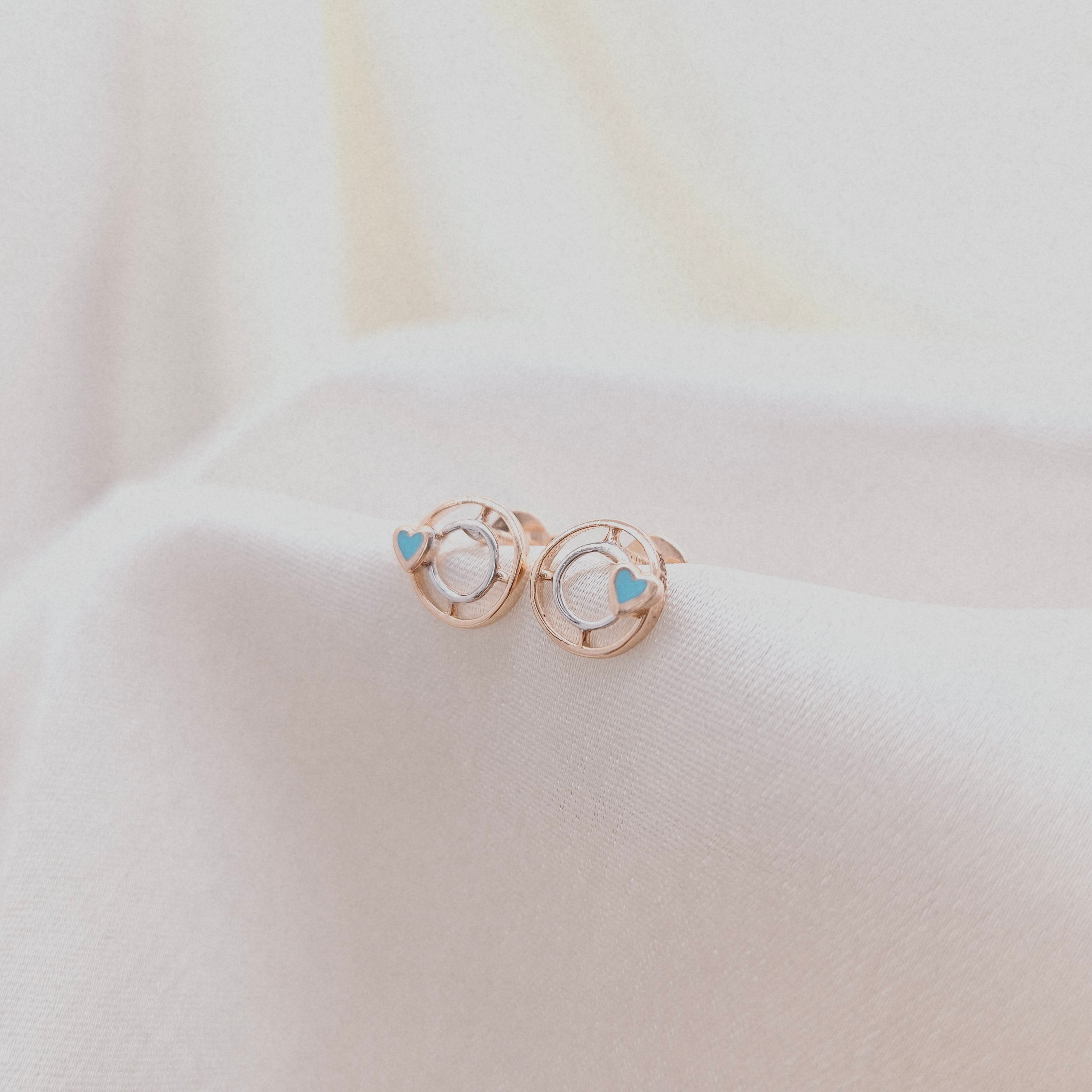 Oceanic Heart Earrings