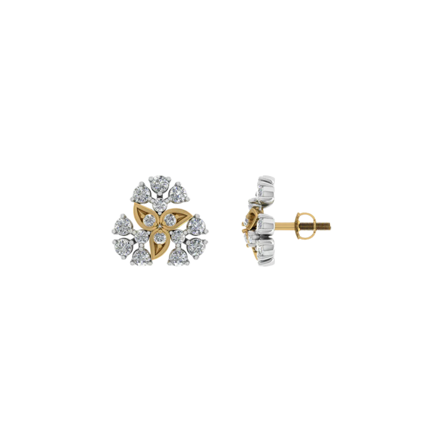 Shinytripetal Earrings