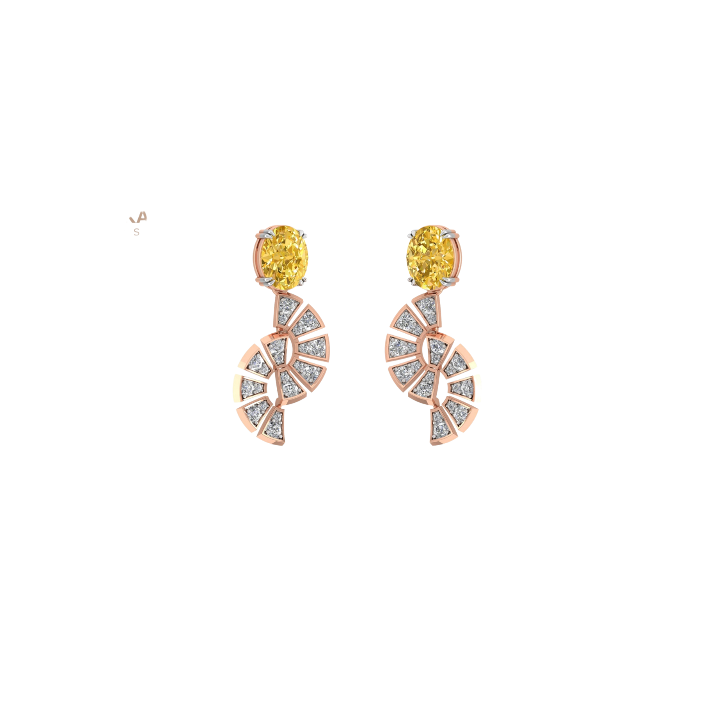 Yellowraycurve Earrings