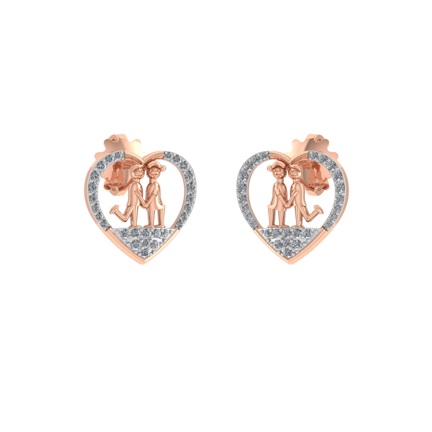 Heartcouple Earrings