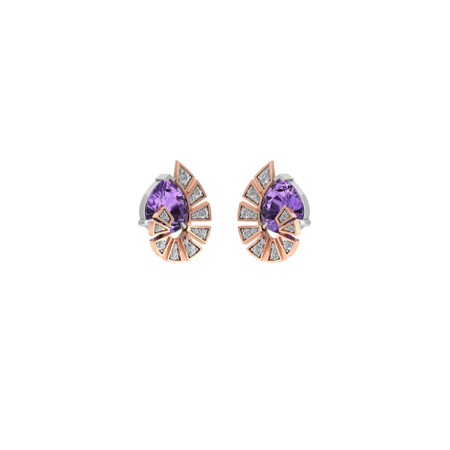 Amethystspike Earrings