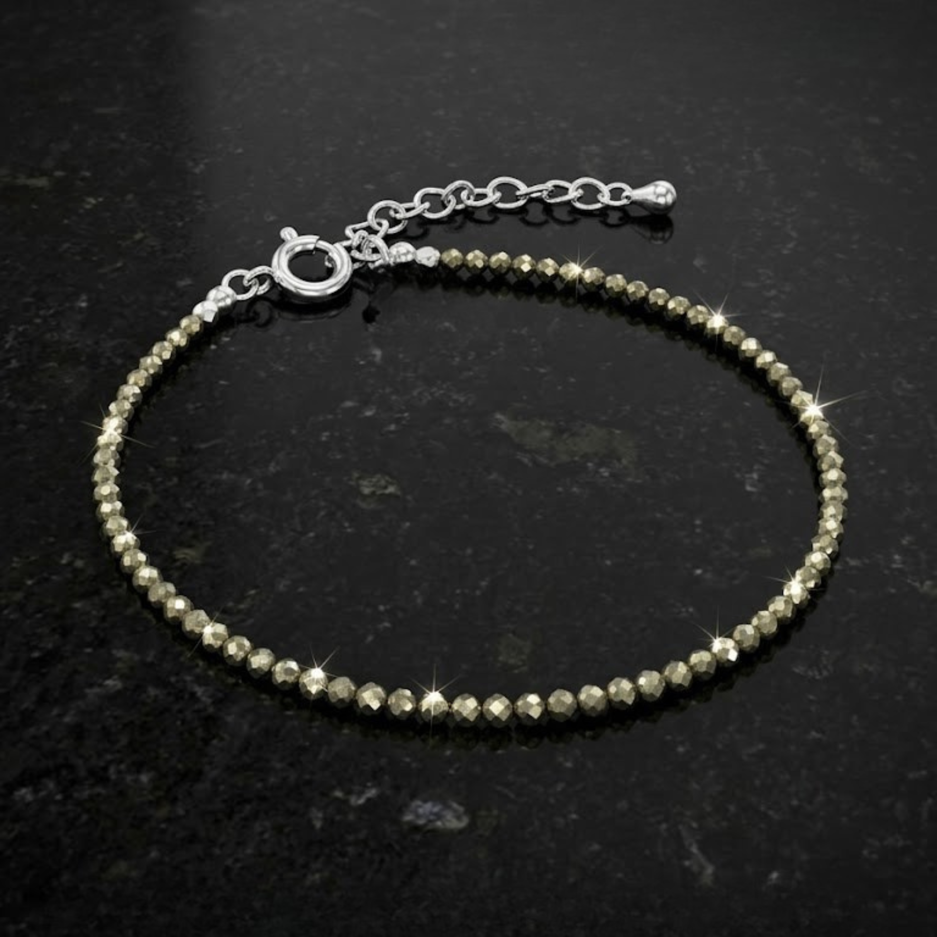 Natural Pyrite Anklet