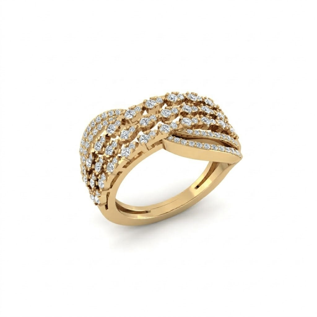 Tridazzle Ring