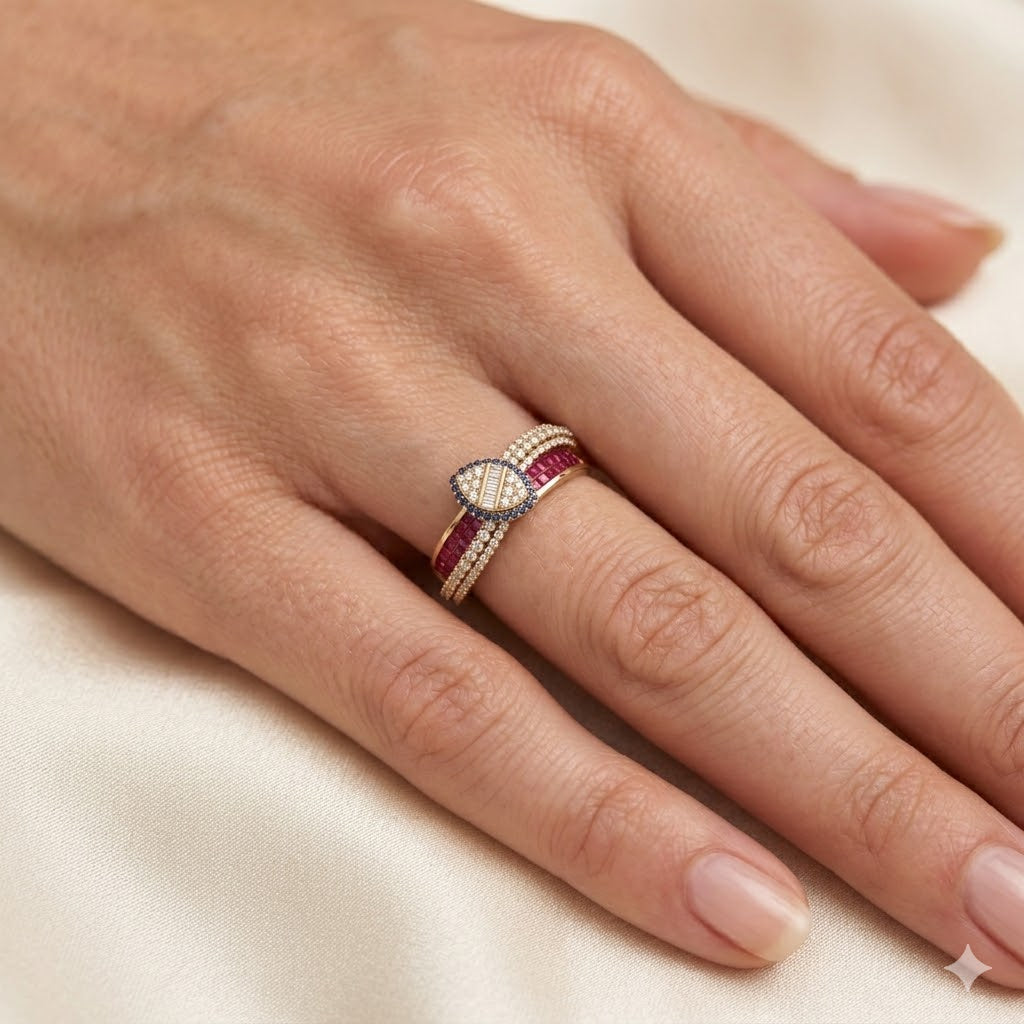 Scarletbud Ring