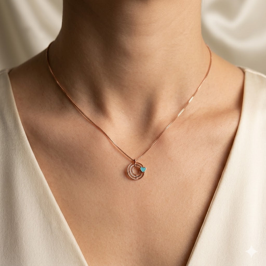 Oceanic Heart Necklace