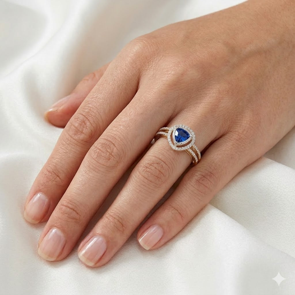 Indigo Gold Ring